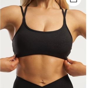ECTH Speckled Black Storm Sports Bra